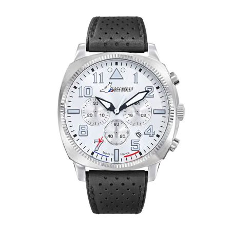 Montre homme rafale solo display coach chrono acier cuir noir 666024 – montres françaises
