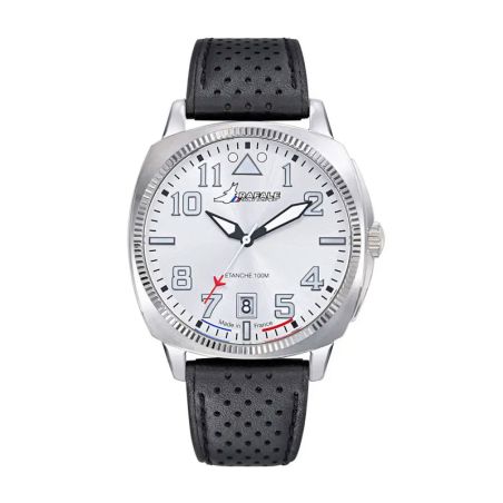 Montre homme rafale solo display coach acier cuir noir 666030 – montres françaises