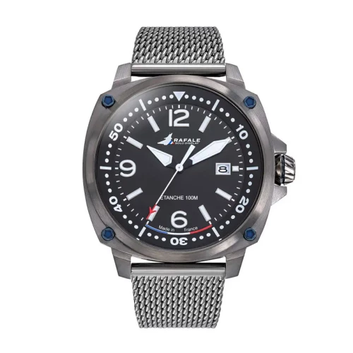 Montre Homme Rafale Solo Display PILOTE Acier Cadran noir 666036