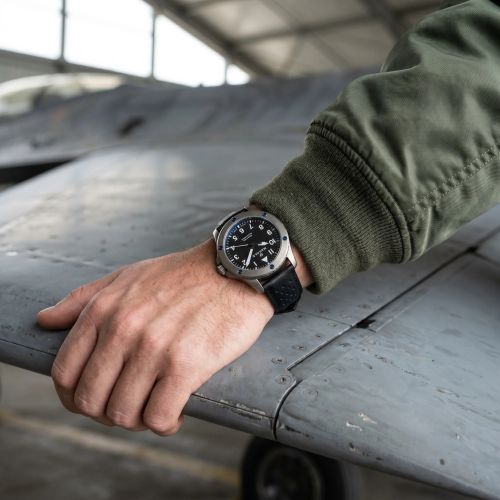 Montre Homme Rafale Solo Display PILOTE Cuir Noir 666035