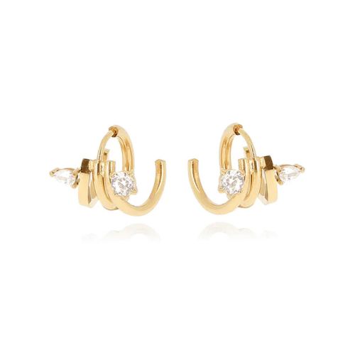 Boucles d'oreilles Femme Créoles ZAG Bijoux Veronica SEX25189-01WHT