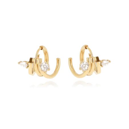 Boucles d'oreilles femme créoles zag bijoux veronica sex25189-01wht – créoles