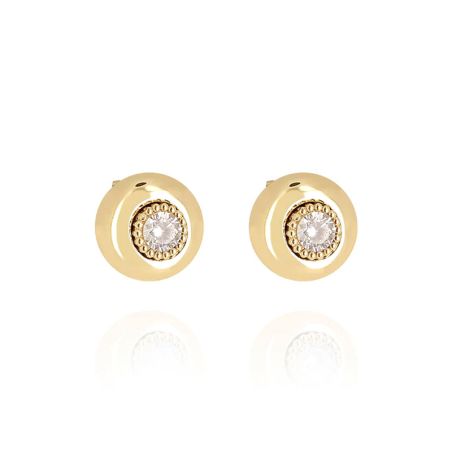 Boucles d'oreilles femme puces zag bijoux galdo sep27634-01wht – boucles d'oreilles tendances