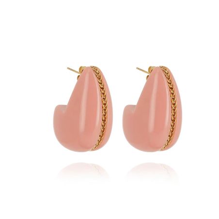 Boucles d'oreilles femme créoles zag bijoux dallol sem28004-01pnk – créoles