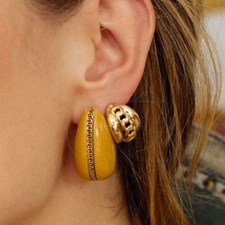 Boucles d'oreilles femme créoles zag bijoux dallol sem28004-01pnk – créoles