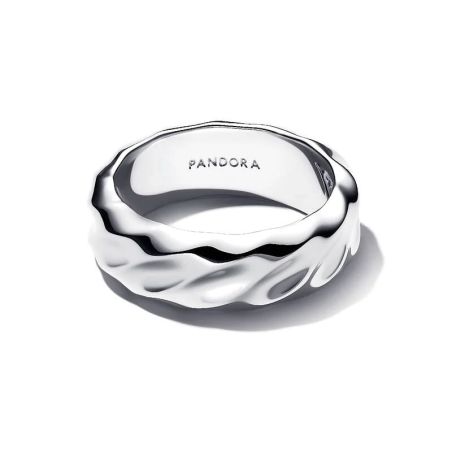 Bague femme pandora anneau large ondulé 193886c00 – bagues tendances