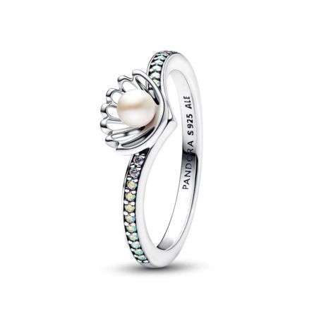 Bague femme pandora perle de culture d’eau douce traitée princesse disney ariel coquillage 193654c01 – bagues tendances