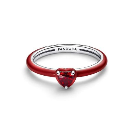 Bague femme pandora cœur chakra rouge 193088c05 – bagues tendances