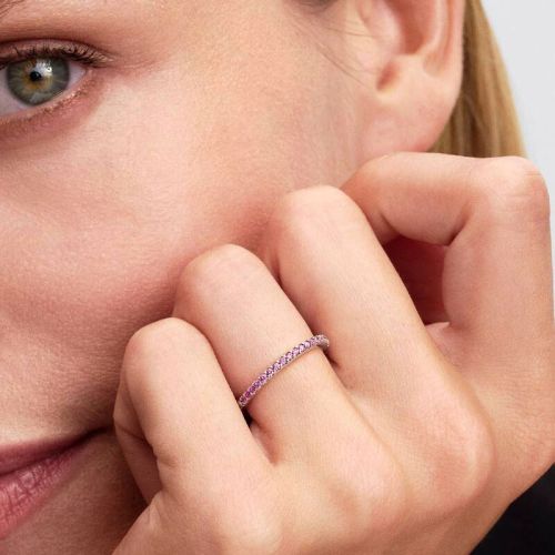 Bague Femme PANDORA Anneau Rose Scintillant 192999C02