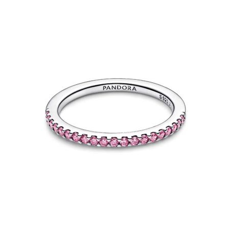 Bague femme pandora anneau rose scintillant 192999c02 – bagues tendances