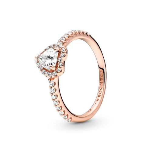 Bague femme PANDORA Cœur Surélevé Scintillant 188421C02