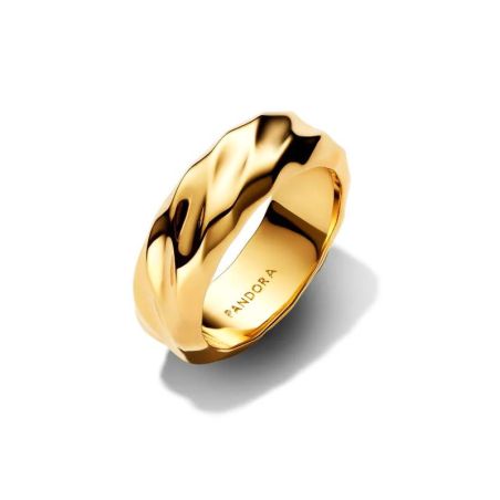 Bague femme pandora anneau large ondulé 163886c00 – bagues tendances