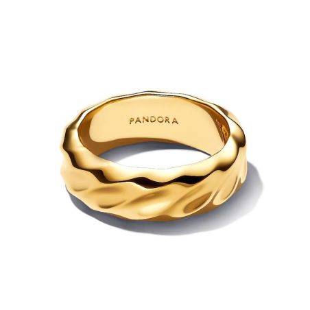 Bague femme pandora anneau large ondulé 163886c00 – bagues tendances