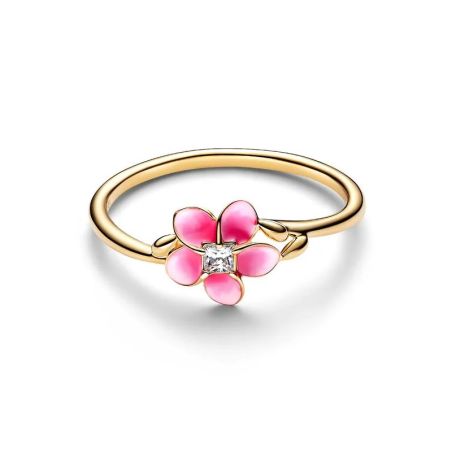 Bague femme pandora disney vaiana fleur de plumeria dorée 163844c01 – bagues tendances