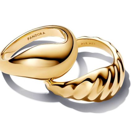 Bagues femme pandora empilables ondulées 163832c00 – bagues tendances