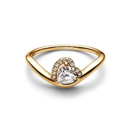 Bague femme pandora cœur ondulée 163660c01 – bagues tendances