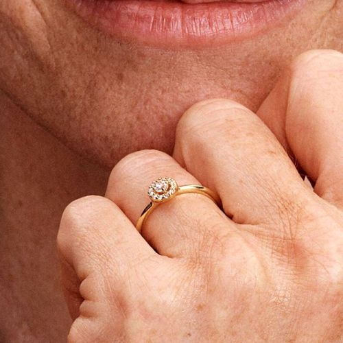 Bague Femme PANDORA Halo Pavé Rond 163554C01