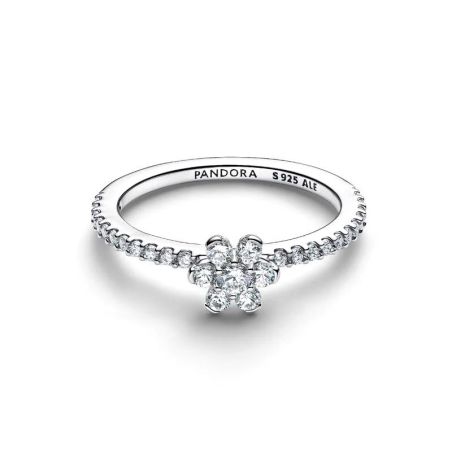 Bague femme pandora fleur scintillante 194499c01 – bagues tendances