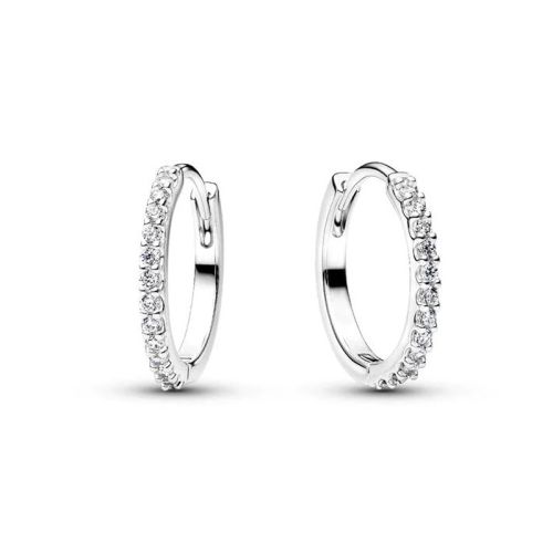 Boucles d'Oreilles Femme PANDORA Mini Créoles Scintillantes 294649C01
