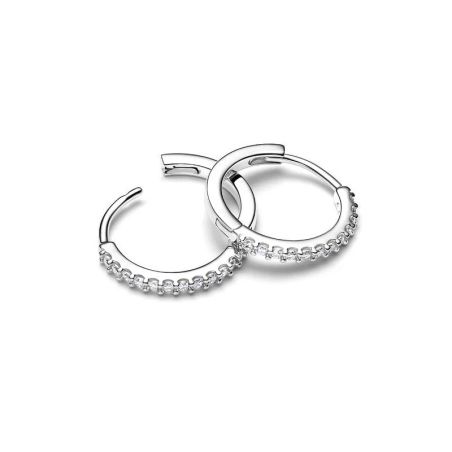 Boucles d'oreilles femme pandora mini créoles scintillantes 294649c01 – boucles d'oreilles tendances