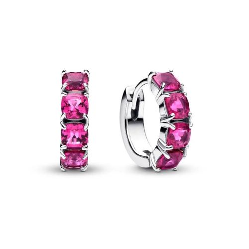 Boucles d'Oreilles Femme PANDORA Créoles Roses 293851C02