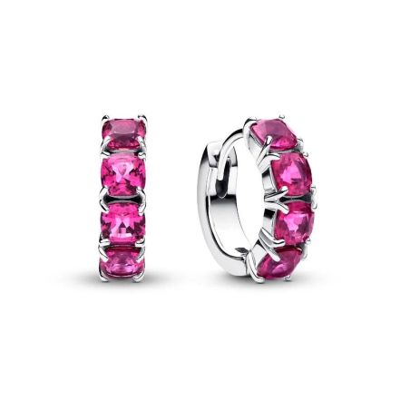 Boucles d'oreilles femme pandora créoles roses 293851c02 – boucles d'oreilles tendances
