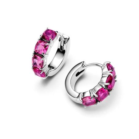 Boucles d'oreilles femme pandora créoles roses 293851c02 – boucles d'oreilles tendances