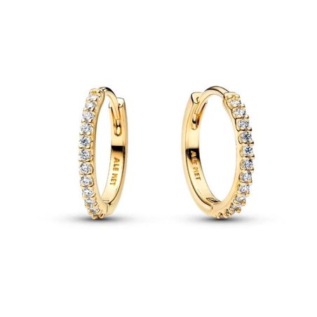 Boucles d'oreilles femme pandora mini créoles scintillantes dorées 264649c01 – boucles d'oreilles tendances