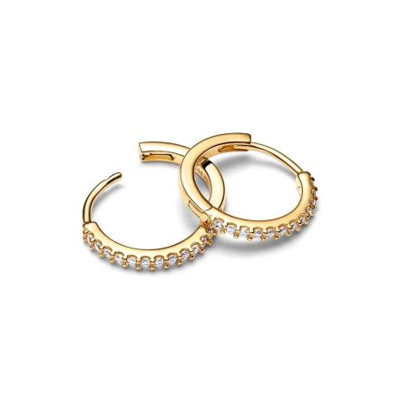 Boucles d'oreilles femme pandora mini créoles scintillantes dorées 264649c01 – boucles d'oreilles tendances