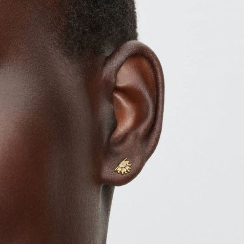 Boucles d'Oreilles Femme PANDORA Clous d’Oreilles Soleil Céleste Scintillant Dorés 264627C01
