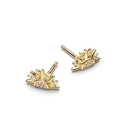 Boucles d'oreilles femme pandora clous d’oreilles soleil céleste scintillant dorés 264627c01 – boucles d'oreilles tendances