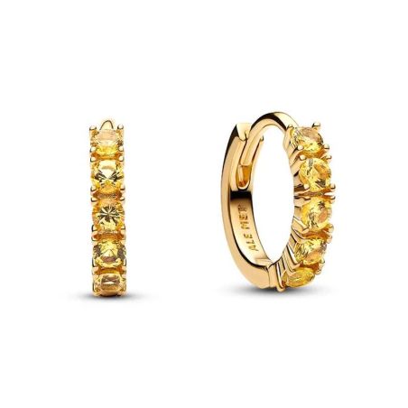 Boucles d’oreilles femme pandora huggies jaunes 263849c01 – boucles d'oreilles tendances