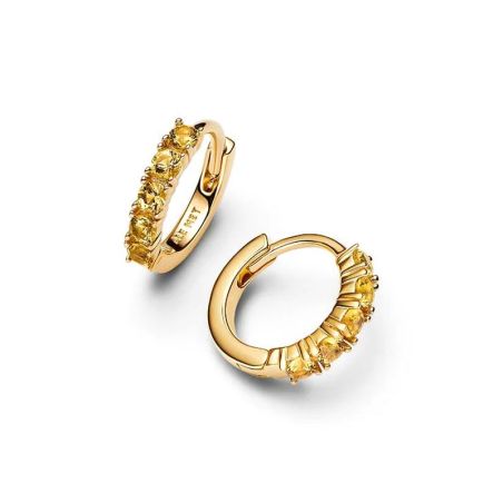 Boucles d’oreilles femme pandora huggies jaunes 263849c01 – boucles d'oreilles tendances