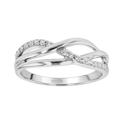 Bague Femme Entrelacée ARGENT 925/1000 et Oxydes EDO70100051
