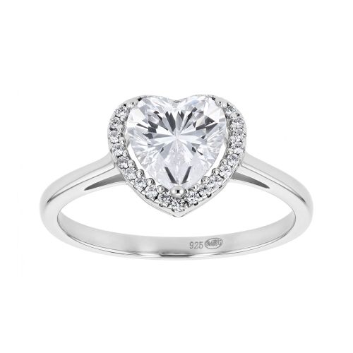 Bague Femme Cœur ARGENT 925/1000 et Oxydes EDO70100076