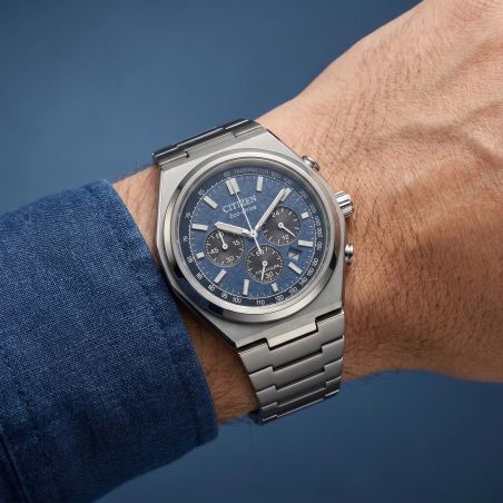 Montre Homme CITIZEN Zenshin Chronographe Eco-Drive Super Titanium CA4610-85L