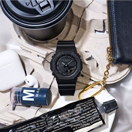 Montre mixte casio g-shock gma-p2100 compacte monochrome noir gma-p2100bb-1aer – montres de sport femme