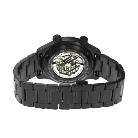 Montre homme lip manufacture type 14 41mm automatique pvd noir acier 676033 – montres françaises