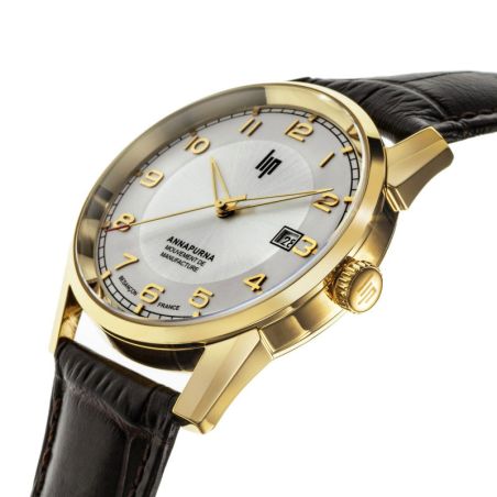 Montre homme lip manufacture annapurna 39mm automatique dorée 676012 – montres françaises
