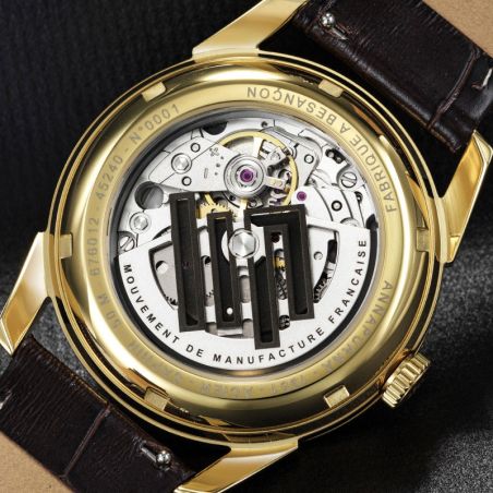 Montre homme lip manufacture annapurna 39mm automatique dorée 676012 – montres françaises