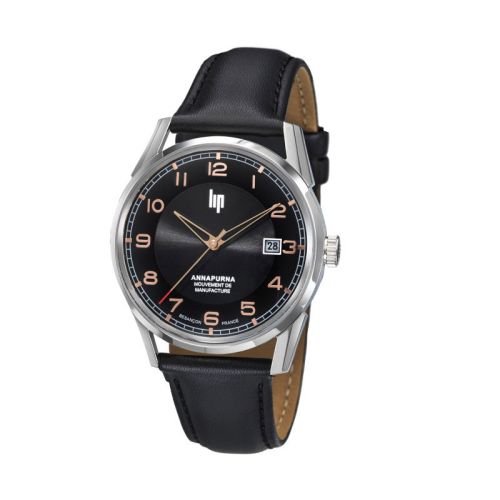 Montre Homme LIP Manufacture Annapurna 39mm Automatique Cadran Noir 676010