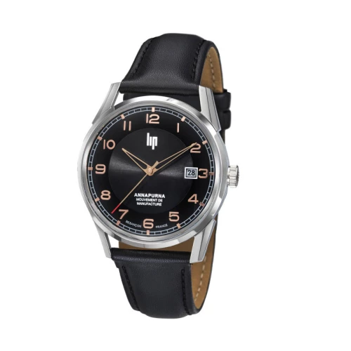 Montre Homme LIP Manufacture Annapurna 39mm Automatique Cadran Noir 676010