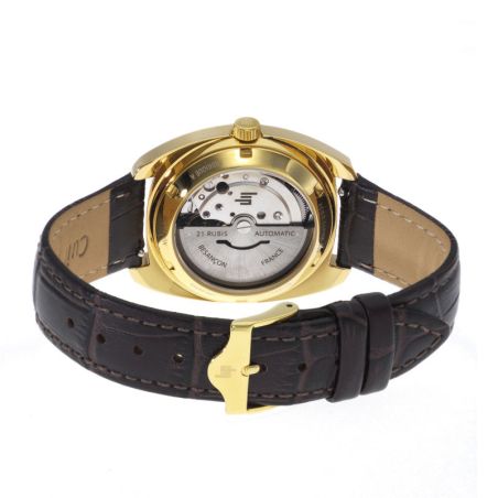 Montre mixte lip général de gaulle 35mm automatique dorée 671881 – montres françaises