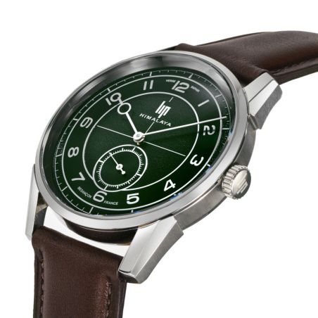Montre homme lip himalaya 40mm cadran vert quartz 671728 – montres françaises