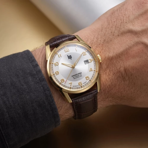 Montre Homme LIP Manufacture Annapurna 39mm Automatique Dorée 676012