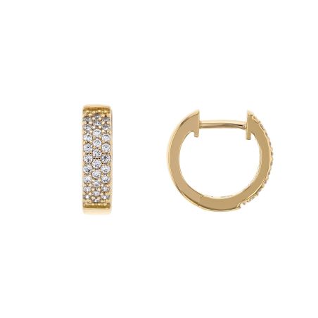 Boucles d'Oreilles Femme Créoles EDORA Plaqué Or et Oxydes EDO66400077