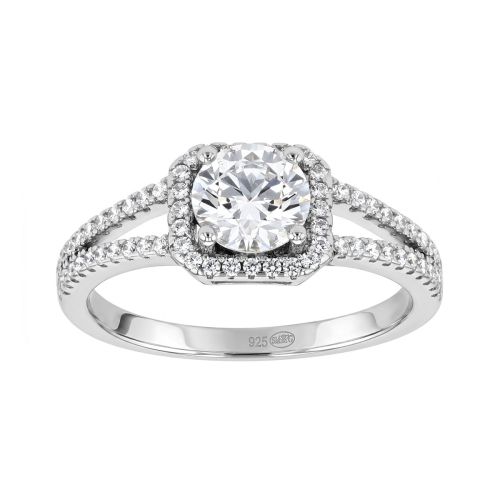 Bague Femme Solitaire ARGENT 925/1000 et Oxydes EDO70100089