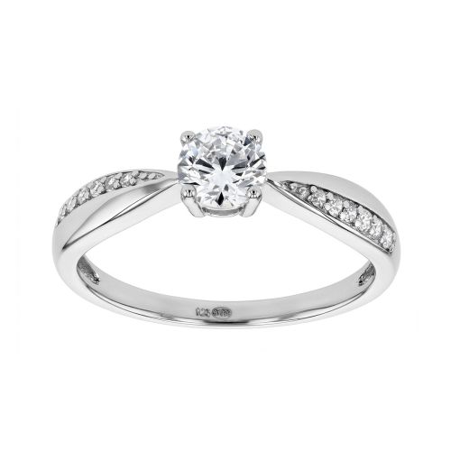 Bague Femme Solitaire ARGENT 925/1000 et Oxydes EDO70100143