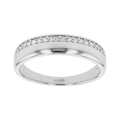 Bague Femme Alliance EDORA ARGENT et Oxydes EDO70100155