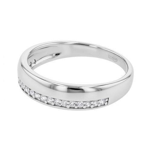 Bague Femme Alliance EDORA ARGENT et Oxydes EDO70100155